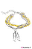 Paparazzi "Light As A Feather - Yellow" bracelet Paparazzi Jewelry