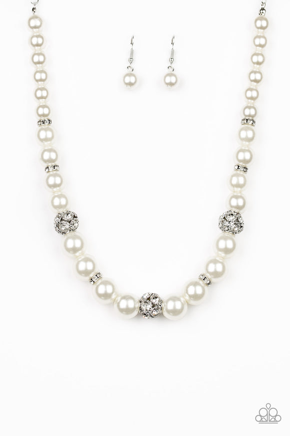 Faux Pearl & Crystal Beaded Necklace | SHEIN IN