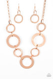 Paparazzi "Ringed in Radiance" Copper Necklace & Earring Set Paparazzi Jewelry