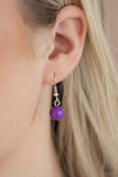 Paparazzi VINTAGE VAULT "Miami Martinis" Purple Necklace & Earring Set Paparazzi Jewelry