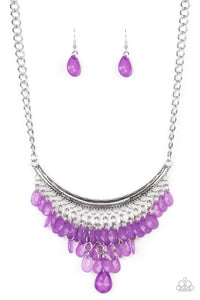 Paparazzi "Rio Rainfall" Purple Necklace & Earring Set Paparazzi Jewelry