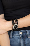 Paparazzi VINTAGE VAULT "Top Tier Twinkle" Black Bracelet Paparazzi Jewelry