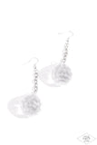 Paparazzi  "Spellbound Shimmer" White Earrings Paparazzi Jewelry