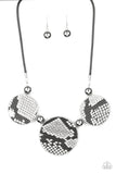 Paparazzi "Viper Pit" Black Necklace & Earring Set Paparazzi Jewelry