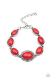 Paparazzi "Serene Stonework" Red Bracelet Paparazzi Jewelry