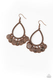 Paparazzi "All In Good CHIME" Copper Earrings Paparazzi Jewelry