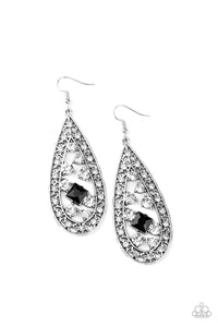 Paparazzi "Drop-Dead Dazzle" Black Earrings Paparazzi Jewelry