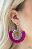Paparazzi "Fringe Fanatic" Purple Earrings Paparazzi Jewelry