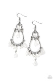 Paparazzi VINTAGE VAULT "Summer Sorbet" White Earrings Paparazzi Jewelry