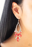 Paparazzi "Summer Catch" Red Earrings Paparazzi Jewelry