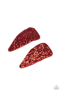 Paparazzi "Squad Shimmer" Red Hair Clips Paparazzi Jewelry