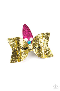 Paparazzi "Just Be a You-nicorn!" Gold Hair Clip Paparazzi Jewelry