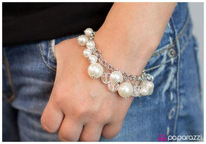 Paparazzi "Old Money" White Bracelet Paparazzi Jewelry