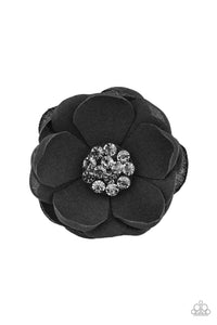 Paparazzi "Dewdrop Dazzle" Black Hair Clip Paparazzi Jewelry