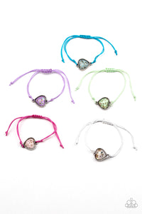 Girl's Starlet Shimmer 5 for 5 181XX Multi Heart Bracelets Paparazzi Jewelry