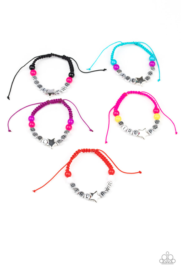 Girls Starlet Shimmer 201XX GIRL PWR Bracelets Paparazzi Jewelry