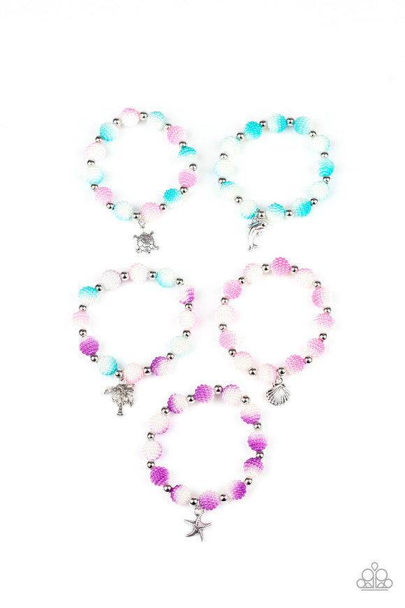 Girl's Starlet Shimmer 205XX Multi Beach Charms Set of 10 Bracelets Paparazzi Jewelry