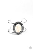 Paparazzi "Desert Aura" White Bracelet Paparazzi Jewelry