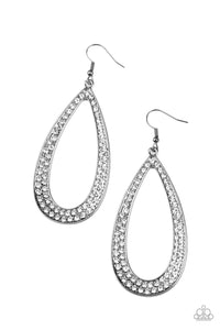 Paparazzi "Diamond Distraction" Black Earrings Paparazzi Jewelry