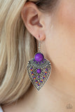 Paparazzi "Tribal Territory" Purple Earrings Paparazzi Jewelry