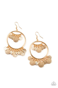 Paparazzi "All-CHIME High" Gold Earrings Paparazzi Jewelry