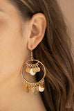 Paparazzi "All-CHIME High" Gold Earrings Paparazzi Jewelry