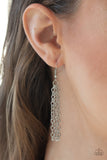 Paparazzi "Glitzy Glow" Silver Lanyard Necklace & Earring Set Paparazzi Jewelry