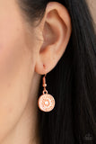 Paparazzi "Medallion Marvel" Copper Necklace & Earring Set Paparazzi Jewelry