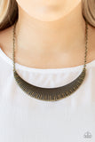 Paparazzi "Modern Day Moonshine" Brass Necklace & Earring Set Paparazzi Jewelry