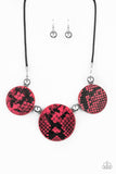 Paparazzi "Viper Pit" Pink Necklace & Earring Set Paparazzi Jewelry
