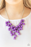Paparazzi "Serenely Scattered" Purple Necklace & Earring Set Paparazzi Jewelry
