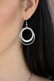 Paparazzi "Metro Eclipse" Silver Necklace & Earring Set Paparazzi Jewelry