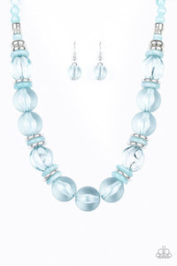 Paparazzi "Bubbly Beauty" Blue Necklace & Earring Set Paparazzi Jewelry