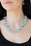 Paparazzi "Bubbly Beauty" Blue Necklace & Earring Set Paparazzi Jewelry