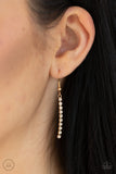 Paparazzi VINTAGE VAULT "Double The Diva" Gold Choker Necklace & Earring Set Paparazzi Jewelry