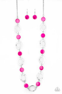 Paparazzi "SHELL Your Soul" Pink Necklace & Earring Set Paparazzi Jewelry