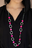 Paparazzi "SHELL Your Soul" Pink Necklace & Earring Set Paparazzi Jewelry