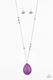 Paparazzi "Desert Meadow" Purple Necklace & Earring Set Paparazzi Jewelry