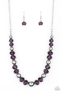 Paparazzi VINTAGE VAULT "Jewel Jam" Purple Necklace & Earring Set Paparazzi Jewelry