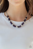 Paparazzi VINTAGE VAULT "Jewel Jam" Purple Necklace & Earring Set Paparazzi Jewelry