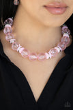 Paparazzi "Bubbly Beauty" Pink Necklace & Earring Set Paparazzi Jewelry