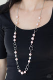 Paparazzi "Prized Pearls" Pink Necklace & Earring Set Paparazzi Jewelry