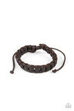 Paparazzi "Grit and Grease" Brown Mens Bracelet Paparazzi Jewelry