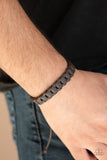 Paparazzi "Grit and Grease" Brown Mens Bracelet Paparazzi Jewelry