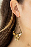 Paparazzi "Bling Bouquets" Brass Earrings Paparazzi Jewelry