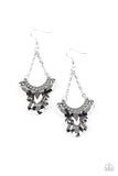 Paparazzi VINTAGE VAULT "Bling Bouquets" Silver Earrings Paparazzi Jewelry