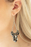 Paparazzi VINTAGE VAULT "Bling Bouquets" Silver Earrings Paparazzi Jewelry