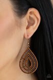 Paparazzi "5th Avenue Attraction" Copper Earrings Paparazzi Jewelry