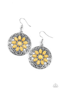 Paparazzi "Mesa Oasis" Yellow Earrings Paparazzi Jewelry