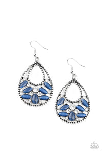 Paparazzi "Dewy Dazzle" Blue Earrings Paparazzi Jewelry